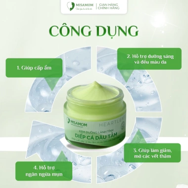 Bộ đôi Misamom chăm sóc da: Kem dưỡng da mặt & Sữa rửa mặt Diếp cá - Giá chỉ 121.000đ 3