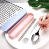 Bộ Đũa Muỗng Nĩa Inox hộp tiện lợi du lịch - Giá 25.000đ, inox bền, nhẹ, an toàn 2
