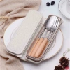 Bộ Đũa Muỗng Nĩa Inox hộp tiện lợi du lịch - Giá 25.000đ, inox bền, nhẹ, an toàn 9