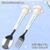 Bộ Đũa Thìa Nĩa Inox Kuromi, Kitty, Cún Trắng - Hộp Đựng Tiện Lợi, Giá 22.000₫ 9