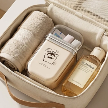 Bộ Dụng Cụ Chăm Sóc Răng Miệng Trẻ Em Di Động 3 trong 1 - Hộp Đựng Bàn Chải Du Lịch Chống Rò Rỉ - 76.450₫