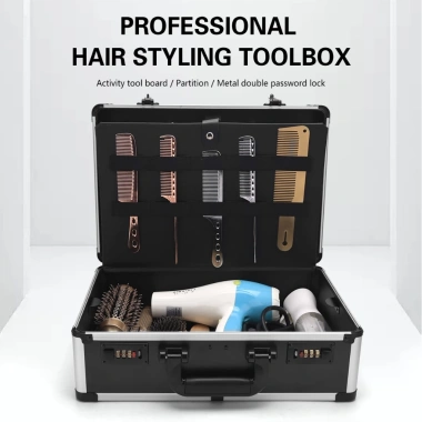 Bộ dụng cụ làm tóc hợp kim nhôm - Hộp du lịch tiện lợi, lưu trữ vali, giảm 20% 3