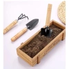 Bộ dụng cụ làm vườn mini 3 món cán gỗ cho đất trống cây - Giá 12.000 VND 8