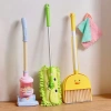 Bộ dụng cụ lau nhà cho bé Hàn Quốc - chổi vịt + hót rác mini, cây lau ABS an toàn, giảm còn 74.999đ 2