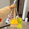 Bộ dụng cụ lau nhà cho bé Hàn Quốc - chổi vịt + hót rác mini, cây lau ABS an toàn, giảm còn 74.999đ 6