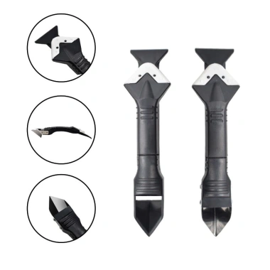 Bộ Dụng Cụ Miết Keo Silicon 2 Đầu 5 Trong 1 Dao Cạo, Cắt Keo, Chà Ron Mạch Đa Năng 4