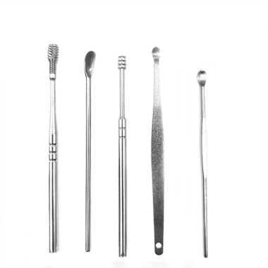 Bộ dụng cụ ngoáy tai inox không rỉ 6 món - Mát xa, làm sạch tai hiệu quả, 11.500đ
