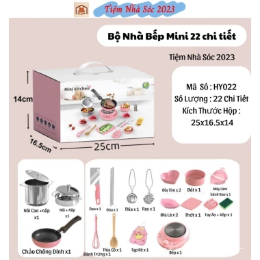 Bộ Dụng Cụ Nhà Bếp Mini Inox 304 Không Gỉ An Toàn Cho Bé - Giá Ưu Đãi 245k - Tiệm Nhà Sóc