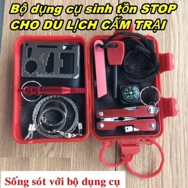 Bộ dụng cụ sinh tồn SOS 6 món đa chức năng - An toàn du lịch & khám phá