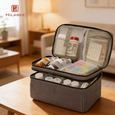 Bộ dụng cụ sơ cứu đa năng, hộp y tế hai lớp di động, chống bụi, dung tích lớn - Giá 361.900₫ 9