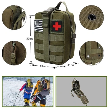 Bộ dụng cụ sơ cứu IFAK EMT Molle – Sinh tồn ngoài trời, du lịch ô tô, giảm 18%