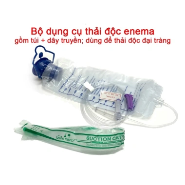 Bộ dụng cụ thải độc cà phê Enema 1 túi và 1 dây - Detox nhanh giảm cân - Giá ưu đãi 44.000₫