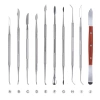 Bộ Dụng Cụ Tỉa Sáp Nha Khoa 10 Cây + Túi Da Đen - Tiện lợi cho sinh viên răng hàm mặt, giảm giá 151k 5