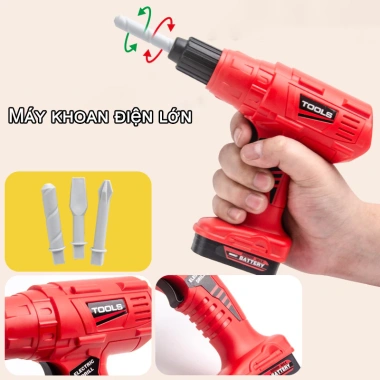 Bộ Dụng Cụ Trẻ Em 68/55 Mô Phỏng Sửa Chữa Khoan Điện Cho Bé Trai - Giá ưu đãi 71.540đ