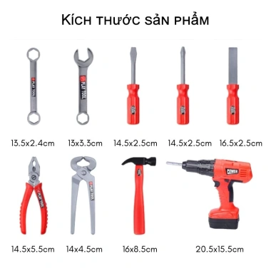 Bộ Dụng Cụ Trẻ Em 68/55 Mô Phỏng Sửa Chữa Khoan Điện Cho Bé Trai - Giá ưu đãi 71.540đ