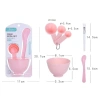 Bộ dụng cụ trộn đắp mặt nạ 6 món: 3 thìa, bát, chổi, que trộn - Hickies Lacing System - Giá ưu đãi 10.000 VND 6