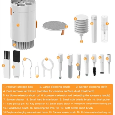 Bộ Dụng Cụ Vệ Sinh 20 Trong 1 - Vệ Sinh Đồ Công Nghệ Thông Minh, Giá chỉ 102.600₫ 3