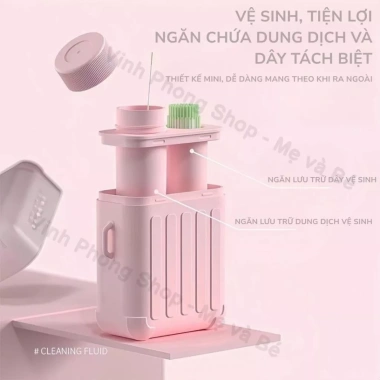 Bộ Dụng Cụ Vệ Sinh Lỗ Khuyên Tai 180 Que – Khử Mùi, Kháng Khuẩn, An Toàn Mẹ & Bé