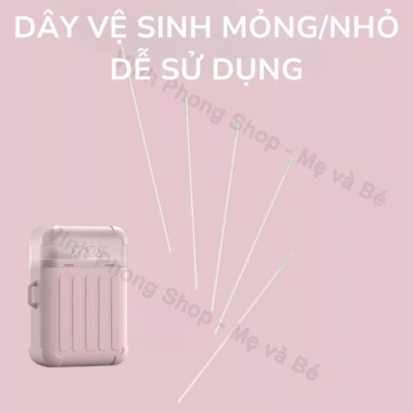 Bộ Dụng Cụ Vệ Sinh Lỗ Khuyên Tai 180 Que – Khử Mùi, Kháng Khuẩn, An Toàn Mẹ & Bé