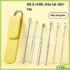 Bộ dụng cụ vệ sinh tai 6 món thép không gỉ, loại bỏ ráy tai, giá chỉ 28.999₫