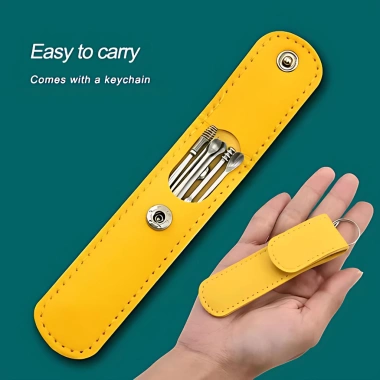 Bộ dụng cụ vệ sinh tai 6 món thép không gỉ, loại bỏ ráy tai, giá chỉ 28.999₫