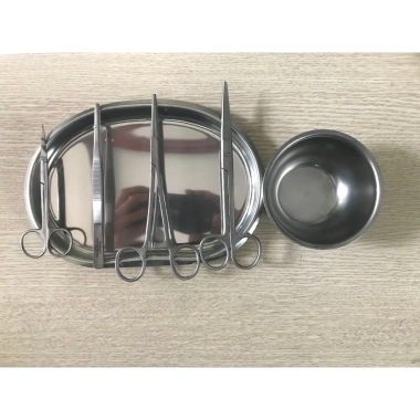 Bộ Dụng Cụ Y Tế Thay Băng, Vệ Sinh, Rửa Vết Thương Gia Đình – Khay Quả Đậu Inox 5 Bộ Dụng Cụ Y Tế Thay Băng, Vệ Sinh, Rửa Vết Thương Gia Đình – Khay Quả Đậu Inox 5