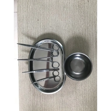 Bộ Dụng Cụ Y Tế Thay Băng, Vệ Sinh, Rửa Vết Thương Gia Đình – Khay Quả Đậu Inox 7 Bộ Dụng Cụ Y Tế Thay Băng, Vệ Sinh, Rửa Vết Thương Gia Đình – Khay Quả Đậu Inox 7