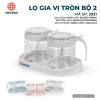 Bộ đựng gia vị nhựa Việt Nhật 2.931-2.932: 2/3 lọ nắp đậy, tay cầm an toàn, giá ưu đãi