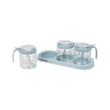 Bộ đựng gia vị nhựa Việt Nhật 2.931-2.932: 2/3 lọ nắp đậy, tay cầm an toàn, giá ưu đãi 6