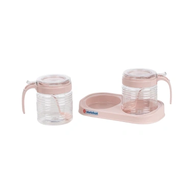 Bộ đựng gia vị nhựa Việt Nhật 2.931-2.932: 2/3 lọ nắp đậy, tay cầm an toàn, giá ưu đãi 9