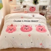 Bộ ga giường 4 món cao cấp cotton đũi mềm mịn in 5D cute - Giá ưu đãi 577,358₫ 8