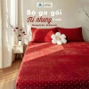 Bộ ga gối 3 món nỉ nhung sữa cao cấp Otama Bedding - 1m6,1m8,2m, giá ưu đãi 389k