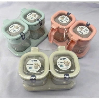 Bộ gia vị Hiwa tiện lợi - muỗng & khay đựng thiết kế thông minh, giá chỉ 45.000đ