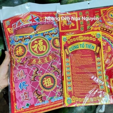 Bộ Giấy Cúng Tết lớn đẹp - Giấy cúng giao thừa, tất niên, tam tai, đất đai, thần tài, ông Táo, giá chỉ 12.500₫