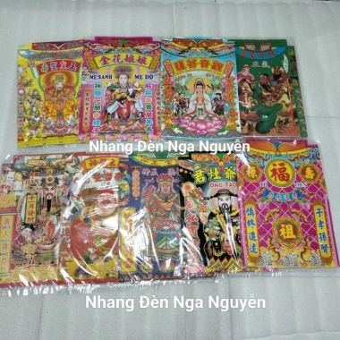 Bộ Giấy Cúng Tết Nhỏ Đất Đai Thần Tài Ông Táo Giao Thừa - 4.900 dong (giảm 5.880)