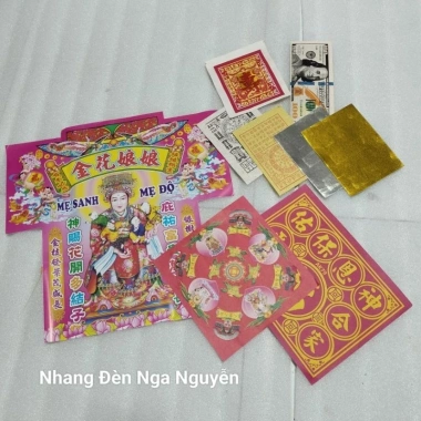 Bộ Giấy Cúng Tết Nhỏ Đất Đai Thần Tài Ông Táo Giao Thừa - 4.900 dong (giảm 5.880)