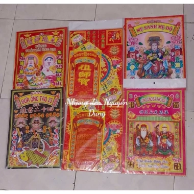 Bộ Giấy Cúng Tết - Ông Táo, Giao Thừa, Cô Hồn, Cúng Xe, Đất Đai, Chiến sĩ - 6.300đ