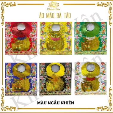 Bộ giấy kẹo Thèo Lèo cúng Ông Táo áo, mão, hài (nhỏ) - Siêu tiết kiệm, giá chỉ 50.000đ, giảm mạnh, đồ cúng truyền thống cho tiệc gia đình đặc biệt