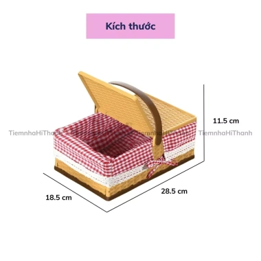 Bộ Giỏ Đồ Chơi Picnic 103 Chi Tiết Mô Phỏng Thực Phẩm - Dã Ngoại Xinh Xắn, Giá 325.000₫