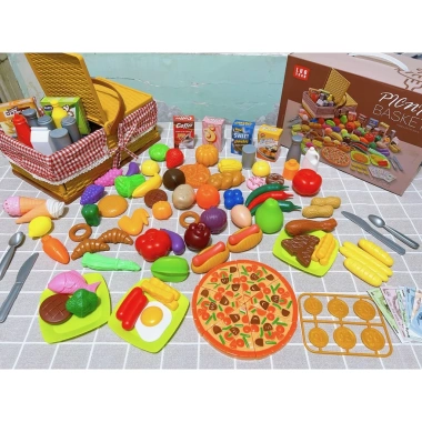 Bộ Giỏ Đồ Chơi Picnic 103 Chi Tiết Mô Phỏng Thực Phẩm - Dã Ngoại Xinh Xắn, Giá 325.000₫ 10 Bộ Giỏ Đồ Chơi Picnic 103 Chi Tiết Mô Phỏng Thực Phẩm - Dã Ngoại Xinh Xắn, Giá 325.000₫ 10