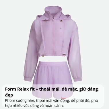 Bộ gió thể thao nữ Gapazi cao cấp mỏng nhẹ cản gió tốt relax fit thoải mái GBT.014