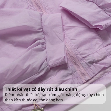 Bộ gió thể thao nữ Gapazi cao cấp mỏng nhẹ cản gió tốt relax fit thoải mái GBT.014