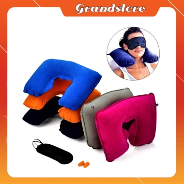 Bộ gối hơi du lịch gọn – Gối chữ U, bít mắt, tai chống ồn, ngủ ngon 25.000₫