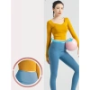 Bộ Gym Yoga Nữ GF042 - Áo Croptop Dài Tay Mút và Quần Legging Nâng Mông, 283k 2