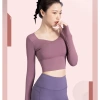 Bộ Gym Yoga Nữ GF042 - Áo Croptop Dài Tay Mút và Quần Legging Nâng Mông, 283k 5