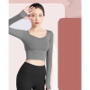 Bộ Gym Yoga Nữ GF042 - Áo Croptop Dài Tay Mút và Quần Legging Nâng Mông, 283k 6