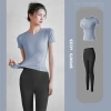 Bộ Gym Yoga Nữ TH001 - Áo Ngắn Tay và Quần Legging Dài Nâng Mông - 219.000 VND 5