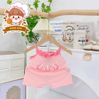 Bộ Hai Dây Thun Tăm Lạnh Cute Thơáng Mát Cho Bé Gái 4-15Kg Freeship Voucher Giá 23.200đ 7 Bộ Hai Dây Thun Tăm Lạnh Cute Thơáng Mát Cho Bé Gái 4-15Kg Freeship Voucher Giá 23.200đ 7