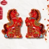 Bộ Hình Dán Đôi Bính Ngọ Tết 2.026 - Thần Tài, Tiên Đồng, Ngựa Mã 3D, Thỏ Sồi, Size 30-60cm Giá chỉ 35.000đ 5