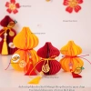 Bộ Hồ Lô Giấy Trang Trí Tết Trung Thu và Đám Cưới - Phong Thủy May Mắn Phúc Lộc Thọ Giá 22.800 VND 5